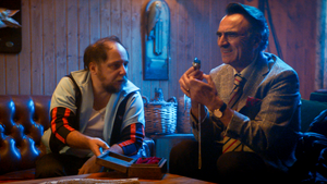 Tomás Pozzi y Alfonso Agra en la serie Hay Algo en el Bosque